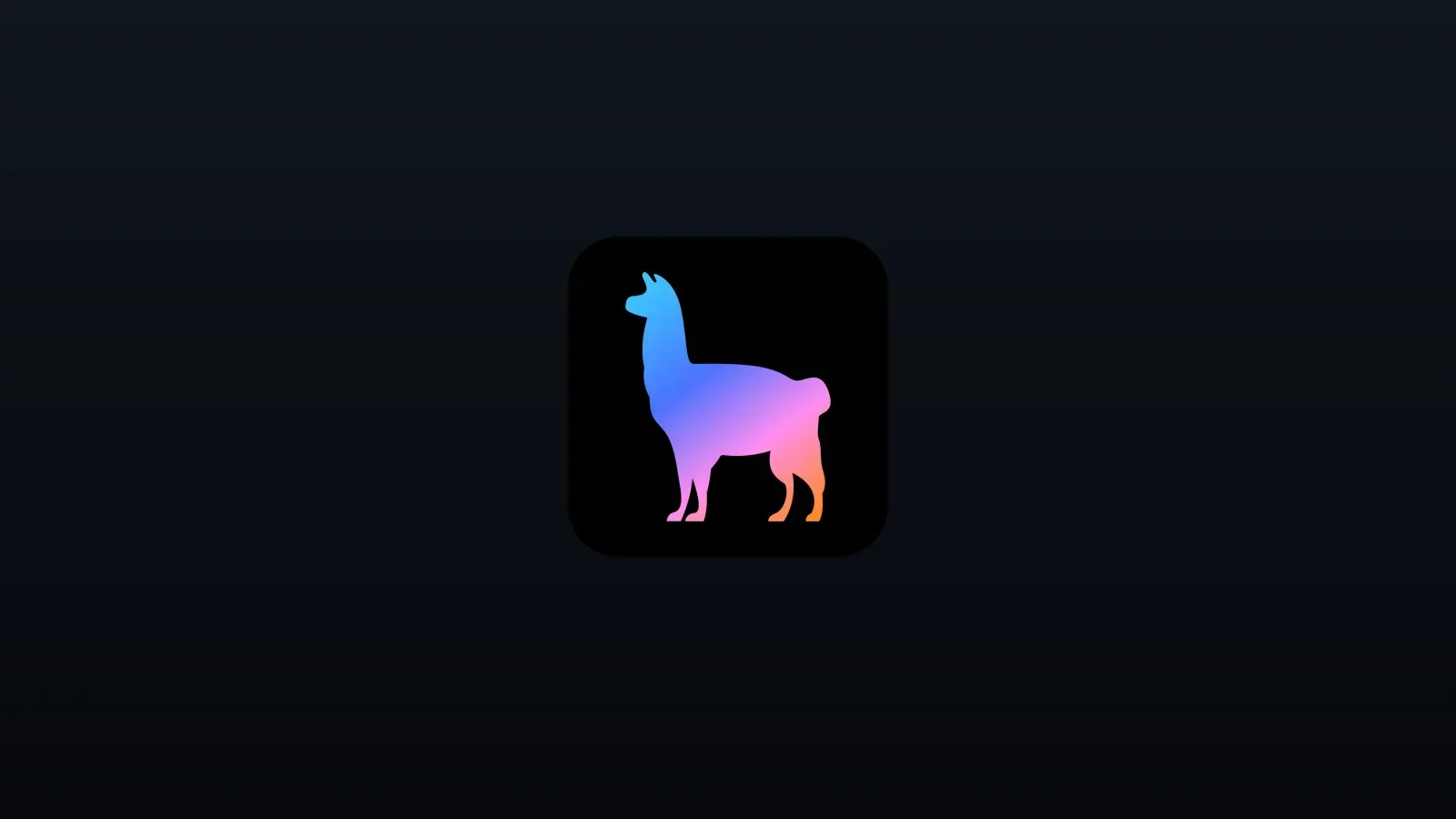 Marca de LlamaIndex en blanco sobre fondo oscuro degradado