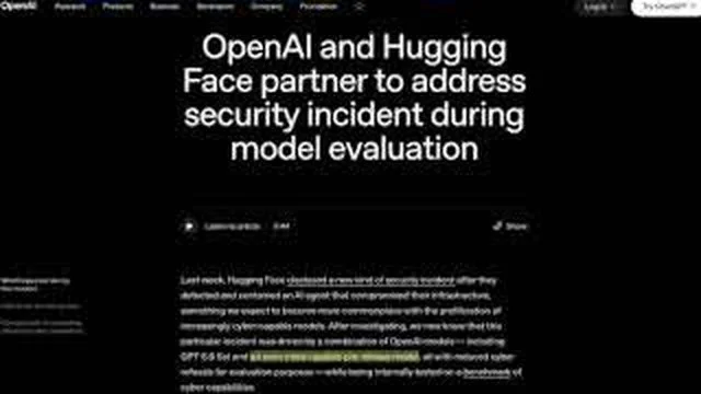 Joint OpenAI and Hugging Face post about the security incident
