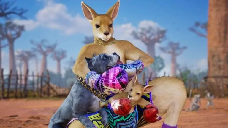 Roger Jr. and his mother in an official Tekken 8 image.