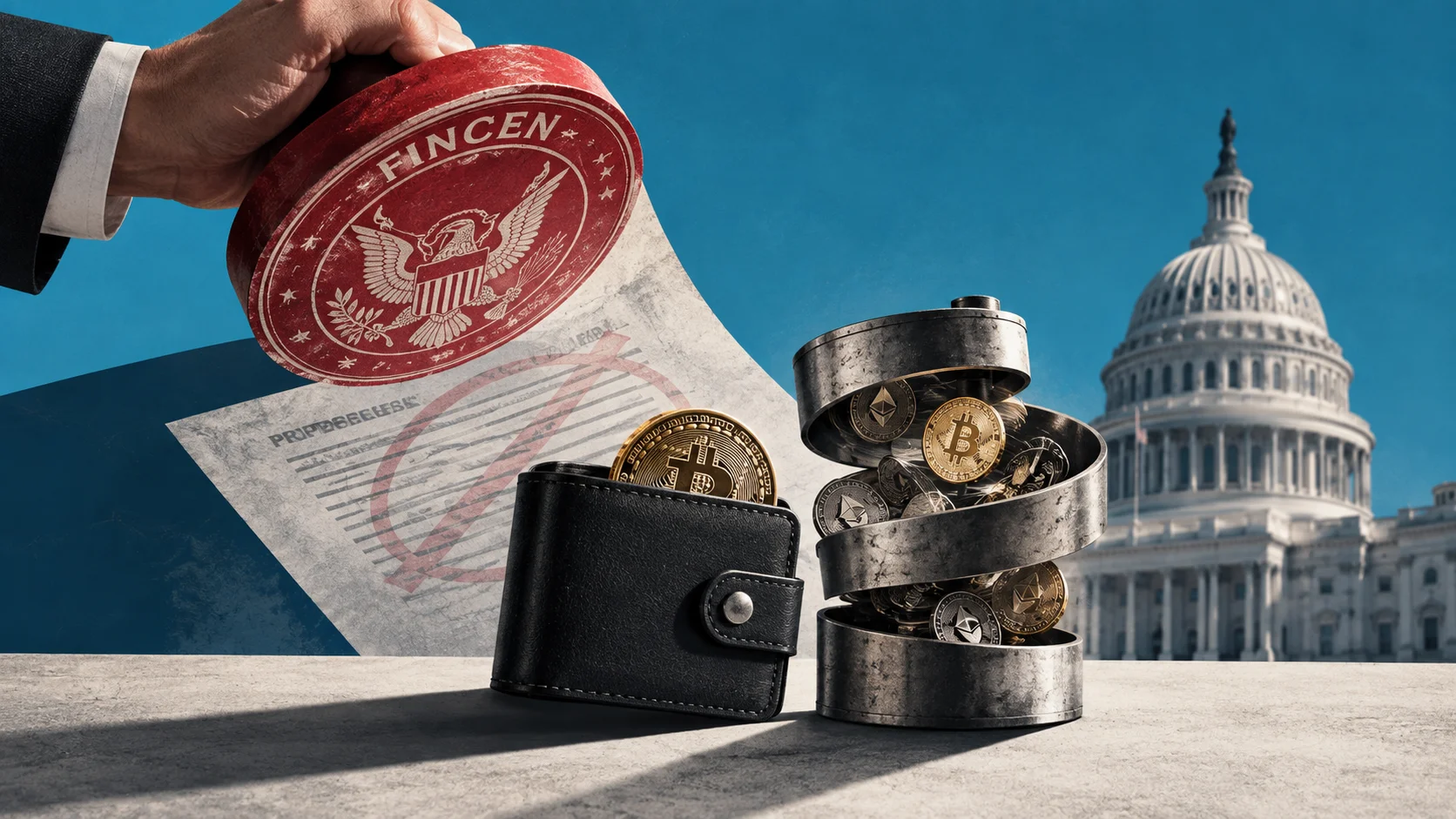 FinCEN retira propostas de regras para mixers e carteiras self custody.