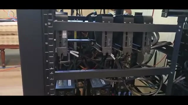 New Dell T2 workstation next to the rack